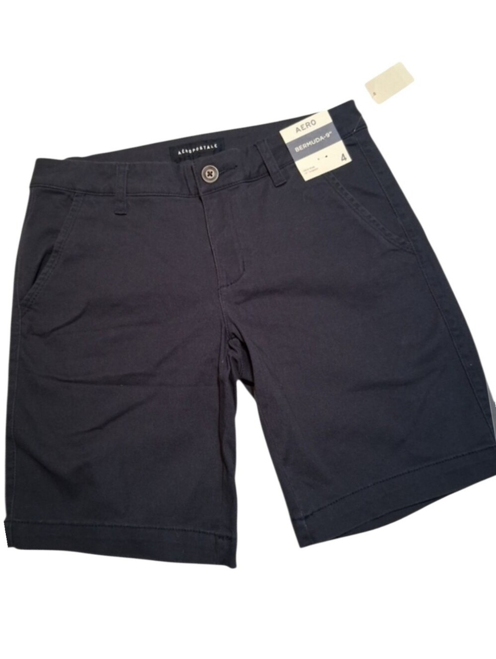 NWT - Aeropostale Bermuda Shorts – Size 4  Navy Blue